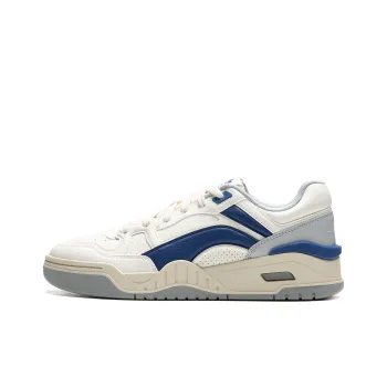 LiNing Moon White 2.0 Anti Slip And Wear Resistant Breathable Low Top Skateboard Shoes Men's White Blue