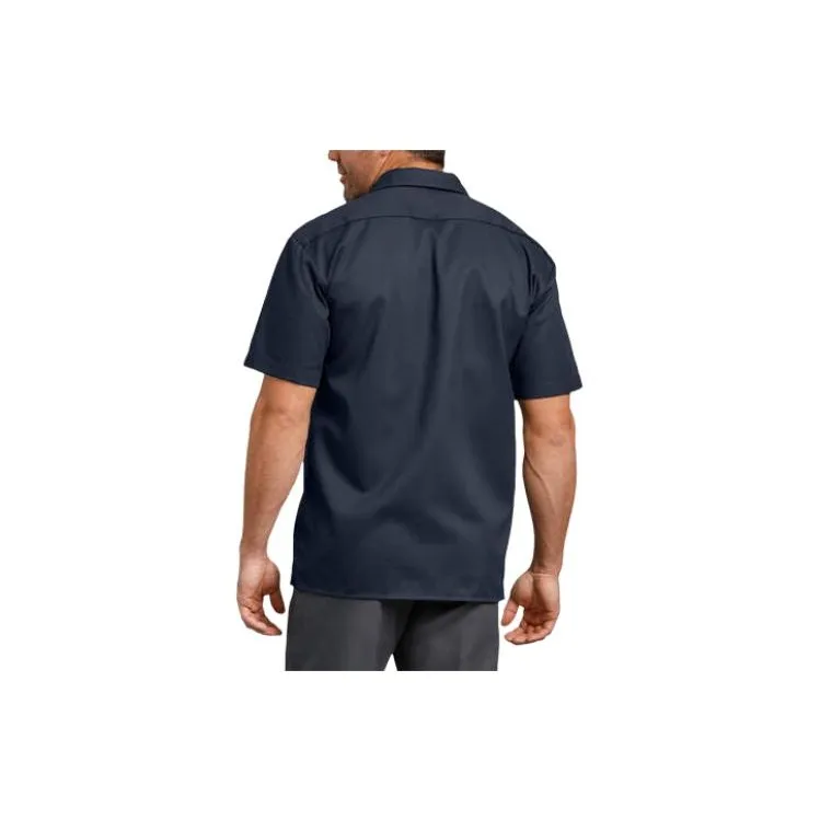 Dickies Flex Relaxed Fit Short Sleeve Work Shirt Men's Dark Marine Blue-1