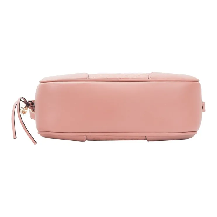 GUCCI Leather Camera Bag Shoulder Bag Crossbody Bag Medium Size Women's Pink-3