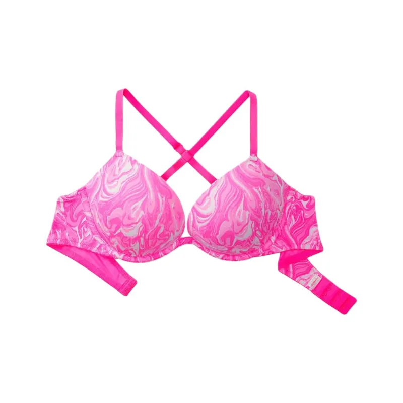 Victoria's Secret PINK Girlish Bra Women's Pink Tie Dye-0