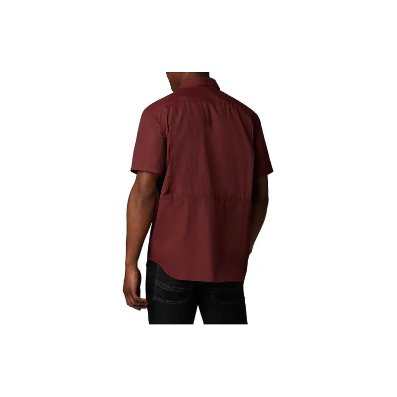 Columbia Silver Ridge Shirts Men Burgundy-1