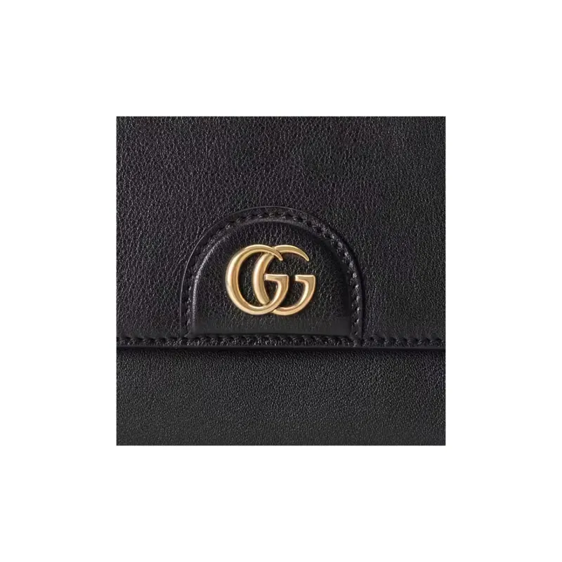 GUCCI Diana Leather Small Square Bag Handbag Shoulder Bag Crossbody Bag Small Size Women's Black-7