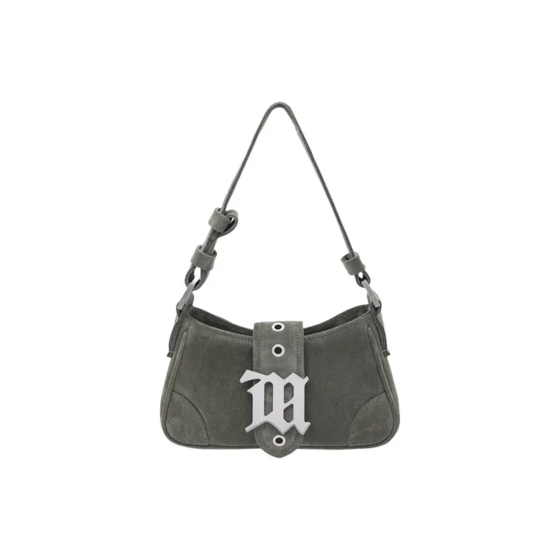 Misbhv Suede Handbag Shoulder Bag Small Size Women's Moss-0