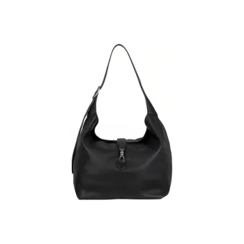 GUCCI Jackie 1961 Leather Half Moon HOBO Shoulder Bag Unisex Black