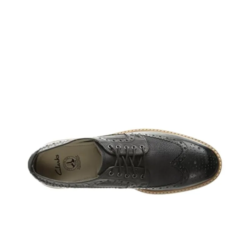 Clarks Dress Shoes Men Low Top Black-4