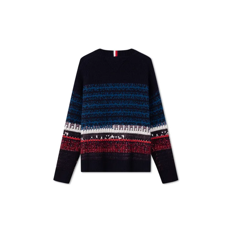 Tommy Hilfiger Tommy Hilfiger Fall/Winter Collection Knitwear Unisex Navy Blue Red White Blue Multicolor-1