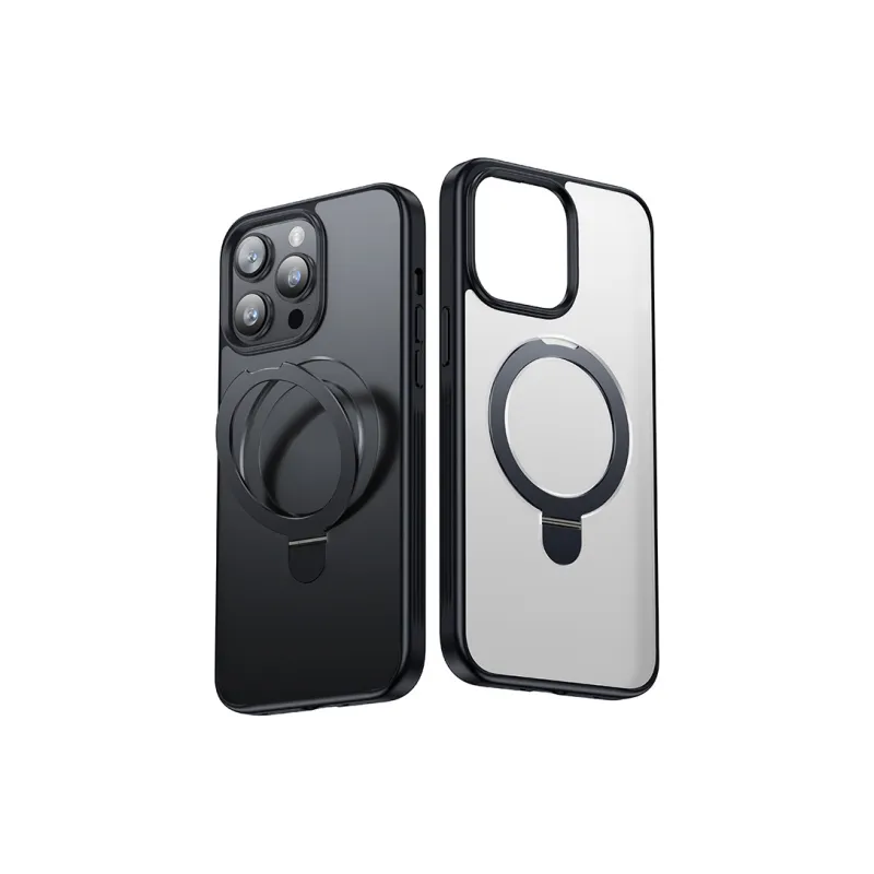 Andmo ABS + PC Material Magnetic Stand Case Compatible With Apple 15/14promax Phone Cases-7