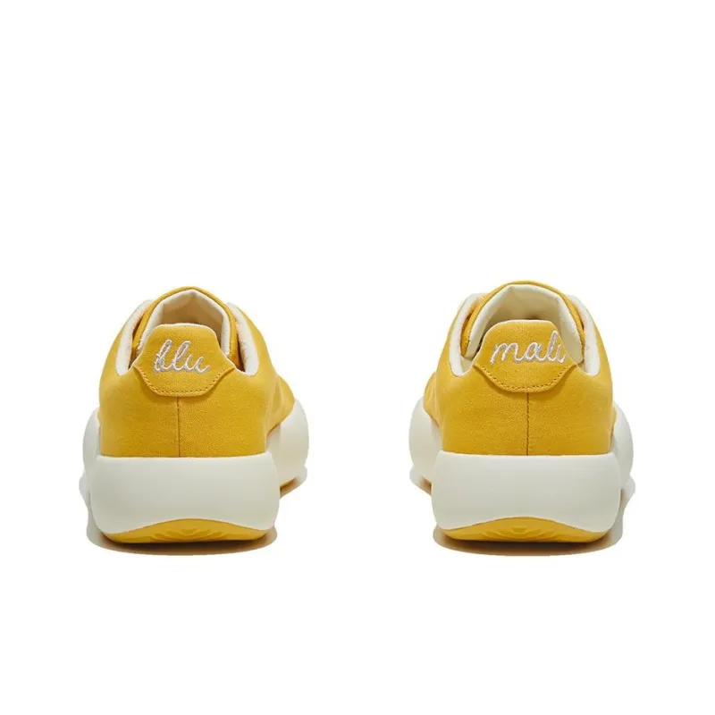 BLU MALI Height Increasing Low Top Canvas Shoes Unisex Yellow-4