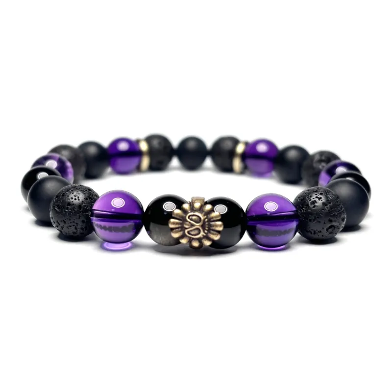 MOUNTAINS AND MANS Volcanic Stone Bracelets Men's-6