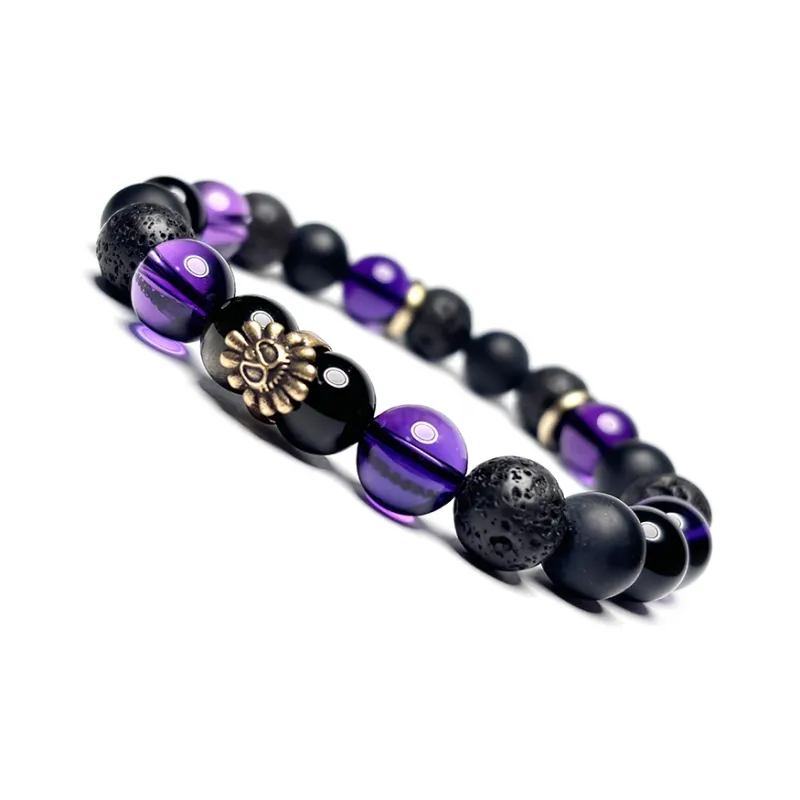 MOUNTAINS AND MANS Volcanic Stone Bracelets Men's-7
