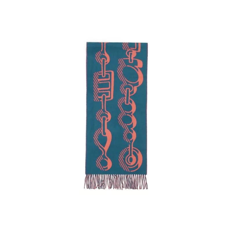 HERMES Cashmere Knit Scarves Women's-0