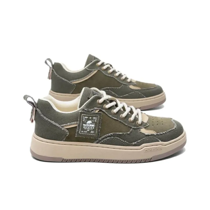 Dickies Breathable Low Top Skateboard Shoes Men's Army Green-2