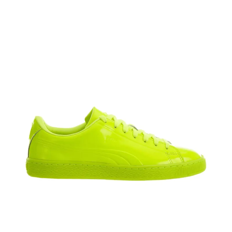 PUMA Basket Classic Patent Emboss Safety Yellow-1