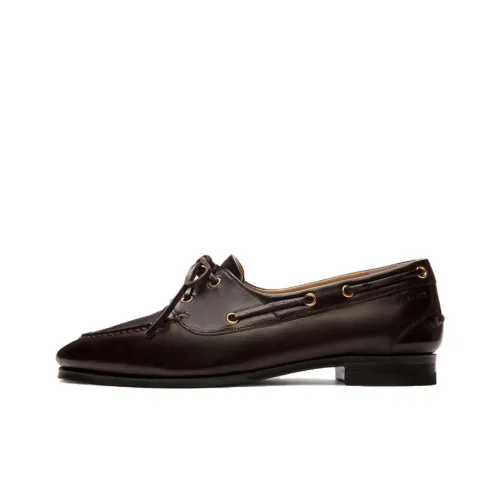 BALLY Plume Leather Moccasins