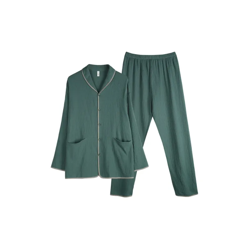 Xuan Liang Pajama Set Men's Forest Green-0