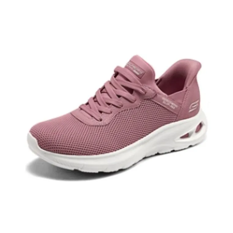 Skechers Wear Resistant Rebound Breathable Support Low Top Casual Shoes Women's Nude Pink-2