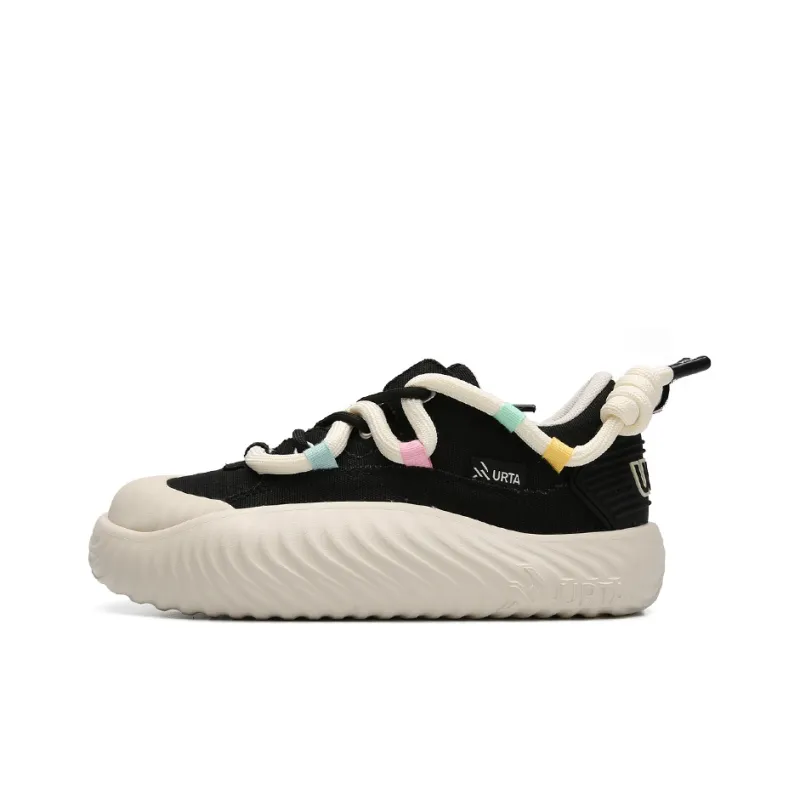 URTA Greedy Snake Collection Low Top Skateboard Shoes Women's Black-0