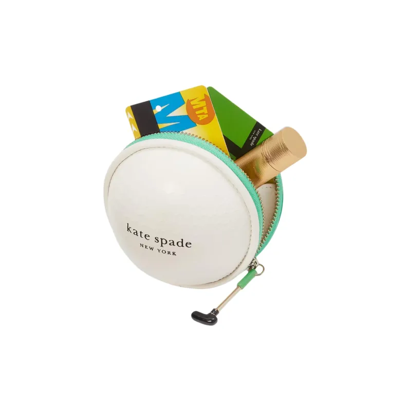 Kate Spade Leather Coin Purse Women's White Multicolor-3
