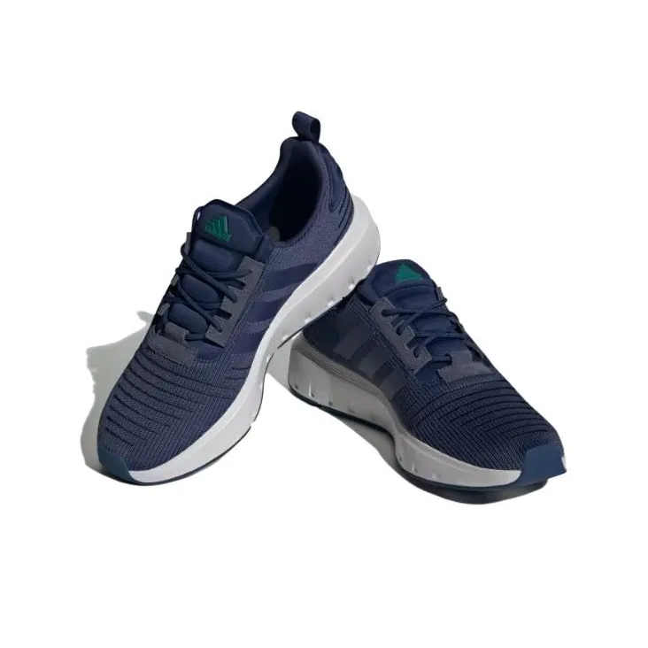 Adidas Swift Run Cushioning Wear Resistant Low Top Running Shoes Men's Blue-2