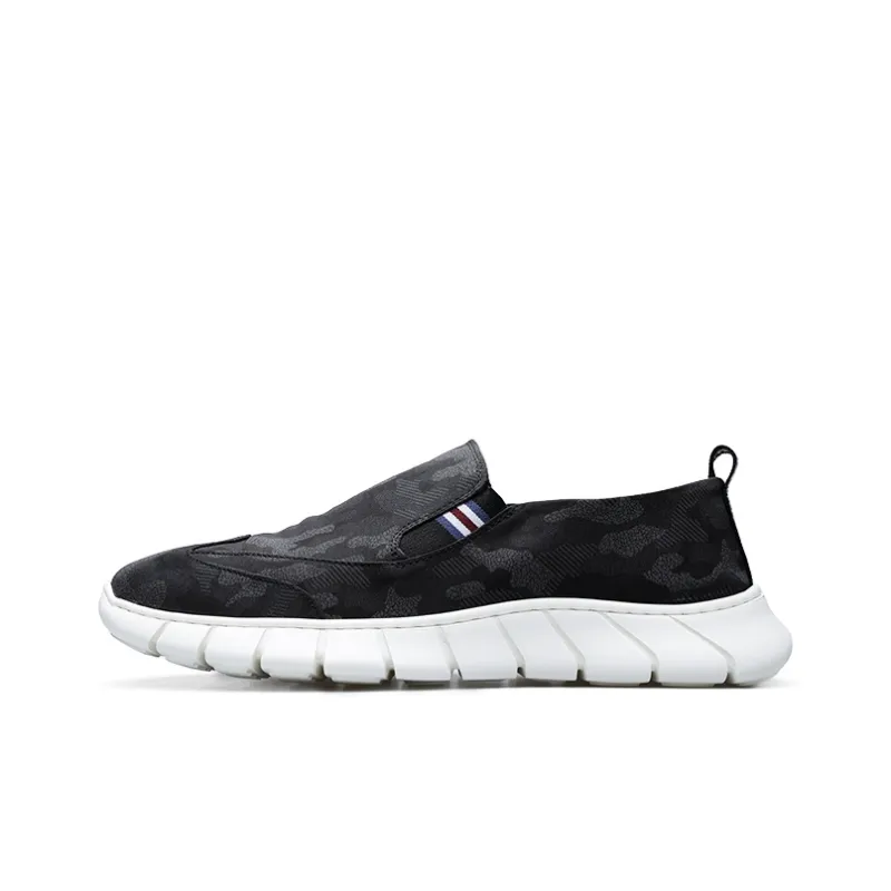 PARDASAUL Canvas Shoes Men Low Top Black, Yellow-0