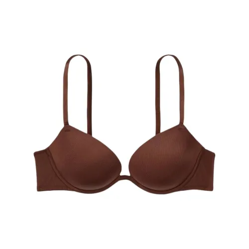 Victoria's Secret PINK 2805 Gathering Style WEAR EVERYWHERE PUSH-UP BRA Collection Bra Women's Dark Brown