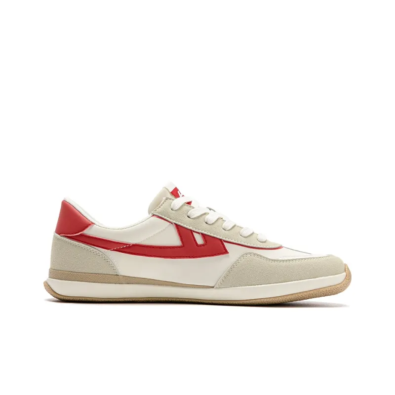 WARRIOR Skateboard Shoes Unisex Low Top Gray/Khaki/Red-1