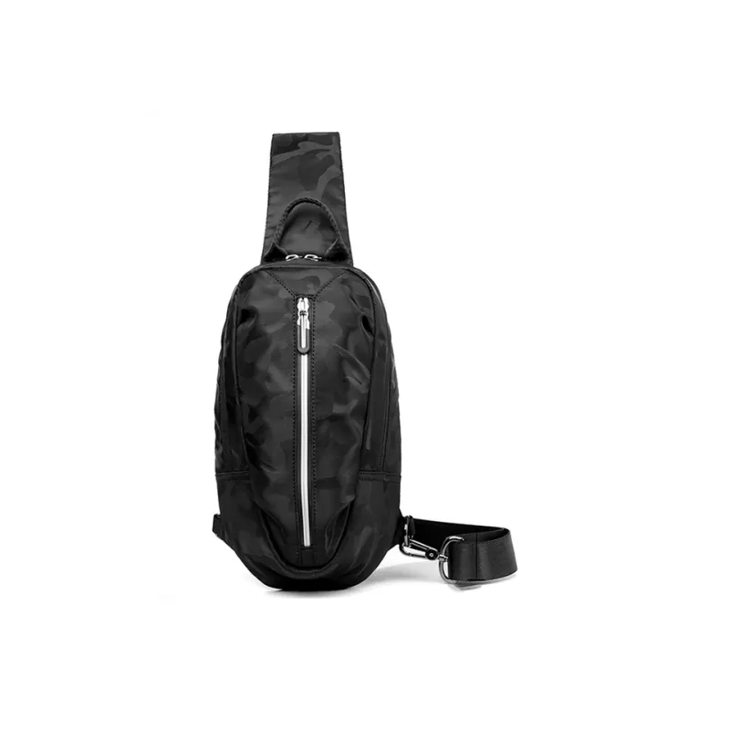 HACIN Oxford Sling Bag Regular Unisex Black/Gray/Camouflage Black-6