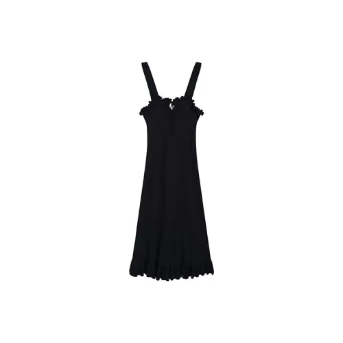 Garbege Slip Dresses Women's Black