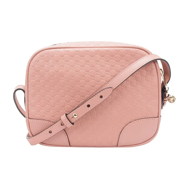 GUCCI Leather Camera Bag Shoulder Bag Crossbody Bag Medium Size Women's Pink-0
