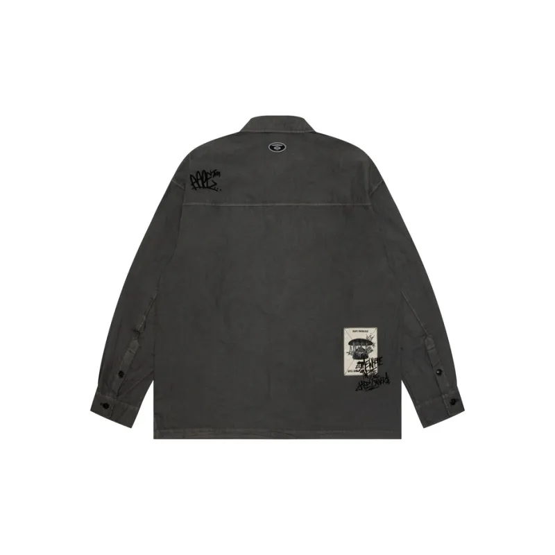 Aape Logo tape Cotton blend Shirt-1
