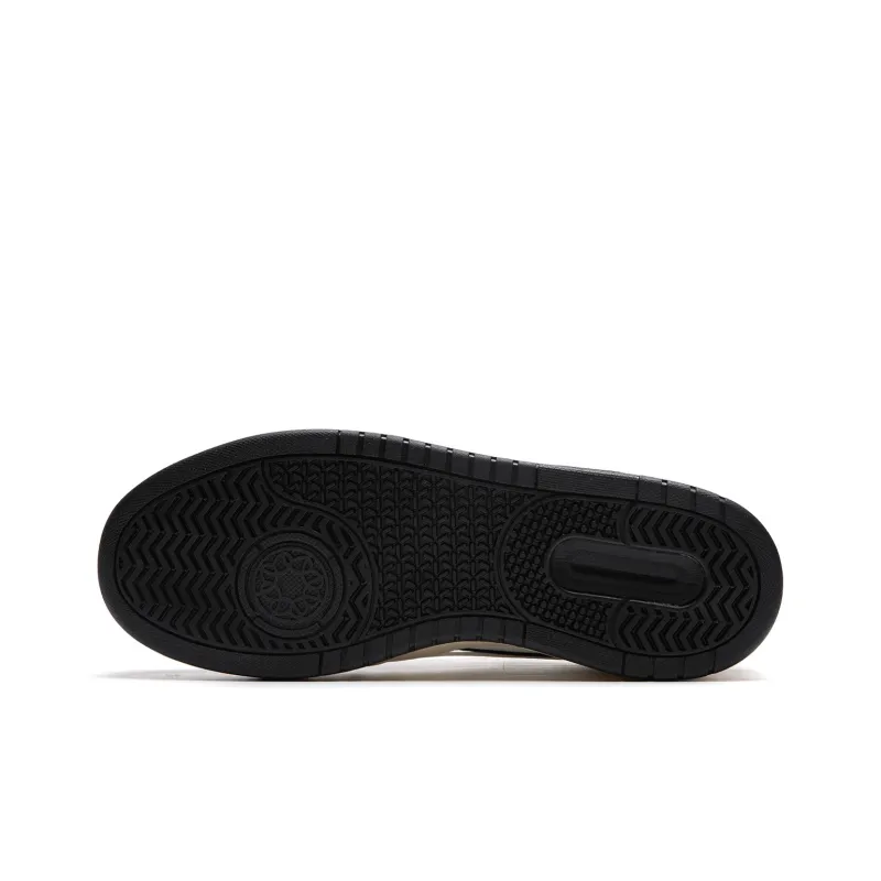 LiNing Moon White 2.0 Slip Resistant, Abrasion Resistant, Breathable Low Top Skateboard Shoes Men's White Black-6