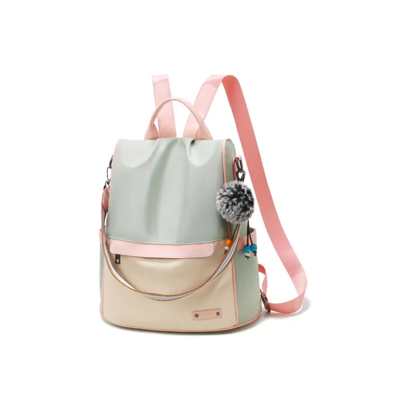 Weymond Oxford Travel Trendy Backpack Women's Gray/Blue/Green/Khaki-9