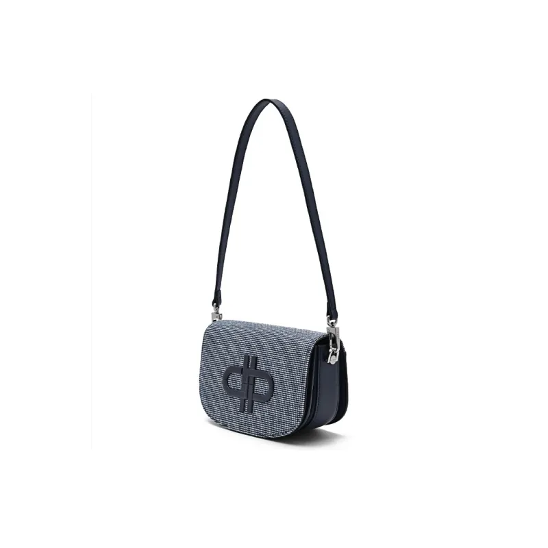 PEDRO Icon Series Cow Leather Crossbody Bag, Shoulder Bag Women's Dark Blue-3