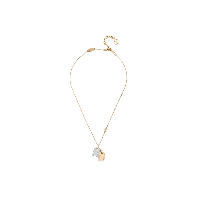 LOUIS VUITTON Metal Necklaces Women's Rose Gold-2