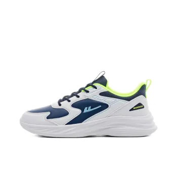 Warrior Cushioned Anti Slip And Wear Resistant Lightweight Low Top Running Shoes Men's Dark Blue Beige