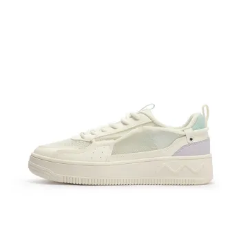 361° Thousand Thoughts Anti Slip Wear Resistant Low Top Skateboard Shoes Women's White Purple