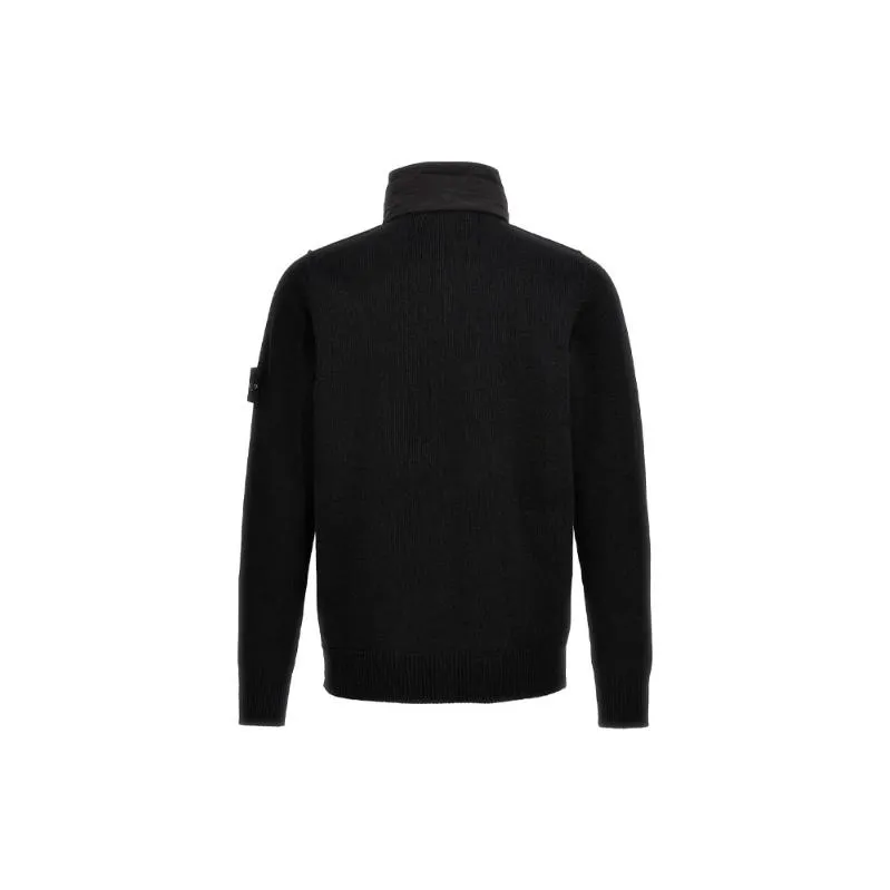 STONE ISLAND Compass patch Zip up Cardigan-1