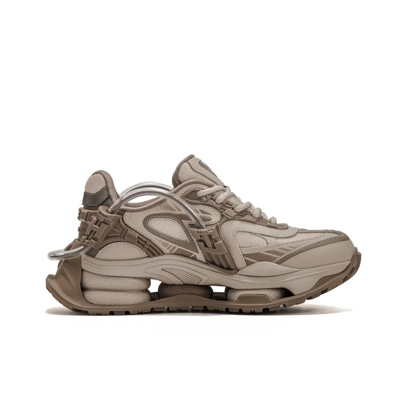 OGR R Line Shuttle Rifter Rift Runner Low Top Chunky Sneakers Unisex Mocha-1