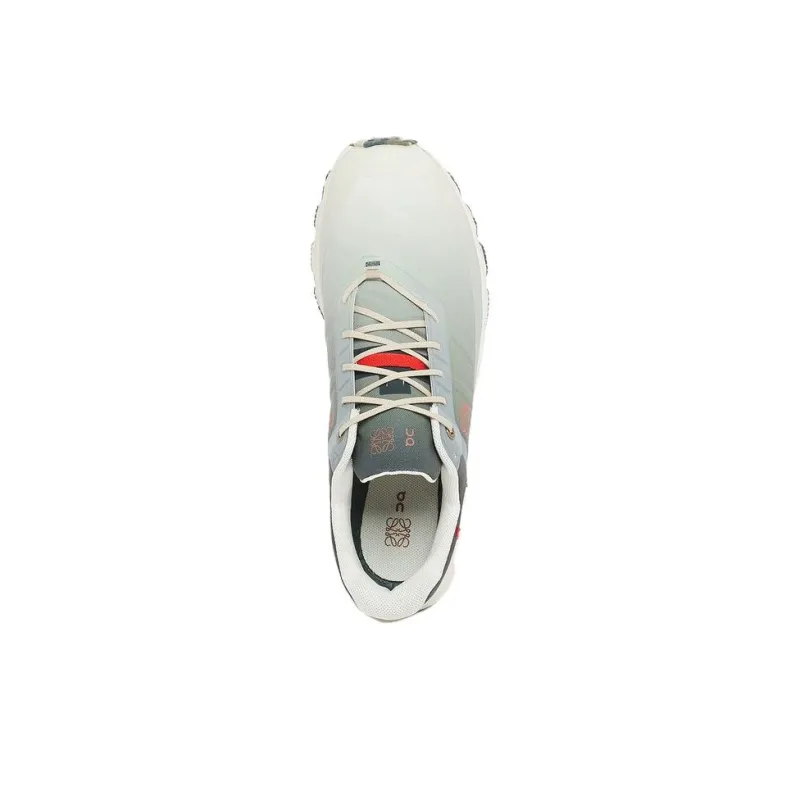 On x LOEWE Cloudventure Abrasion Resistant Low Top Sports Casual Shoes Unisex Gray White-3