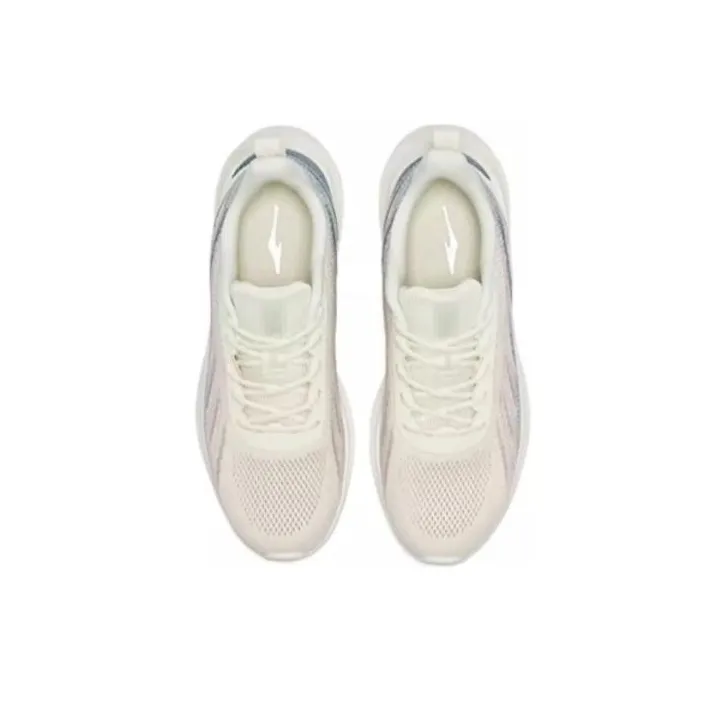 Erke Cushioning Low Top Running Shoes Women's White-3