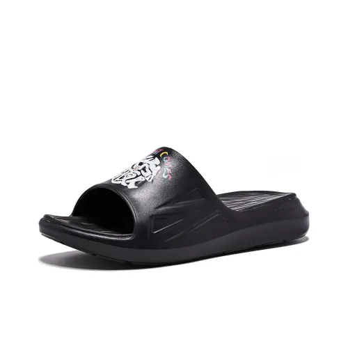 QIAODAN Polysoft Slide Slippers Men Black/White