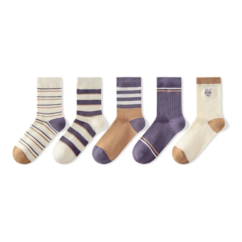 NAIER Mid Calf Socks Women's 5 Pack-1