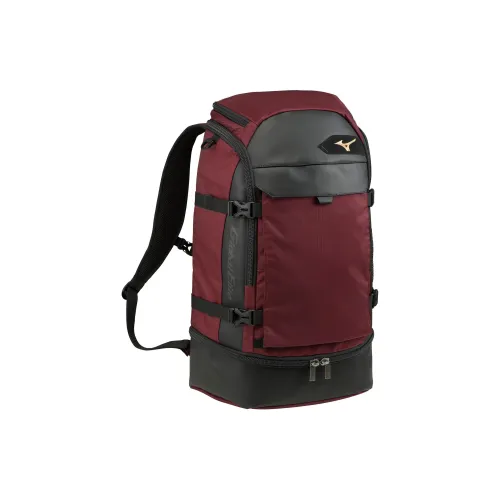 Mizuno Nylon Backpack Unisex Red