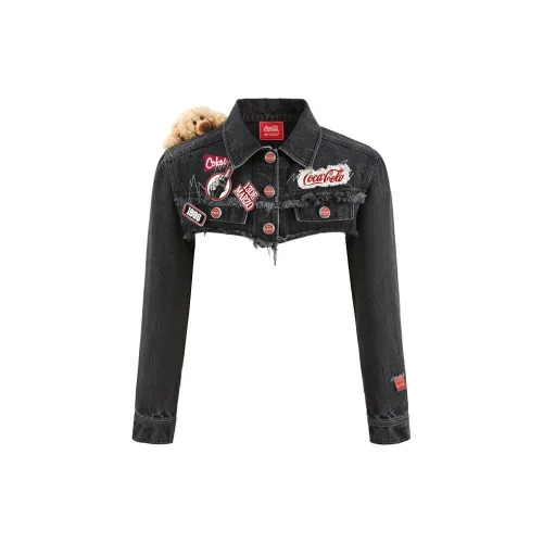 13 DEMARZO Coca Cola Co-branded Series Denim Jackets Women's