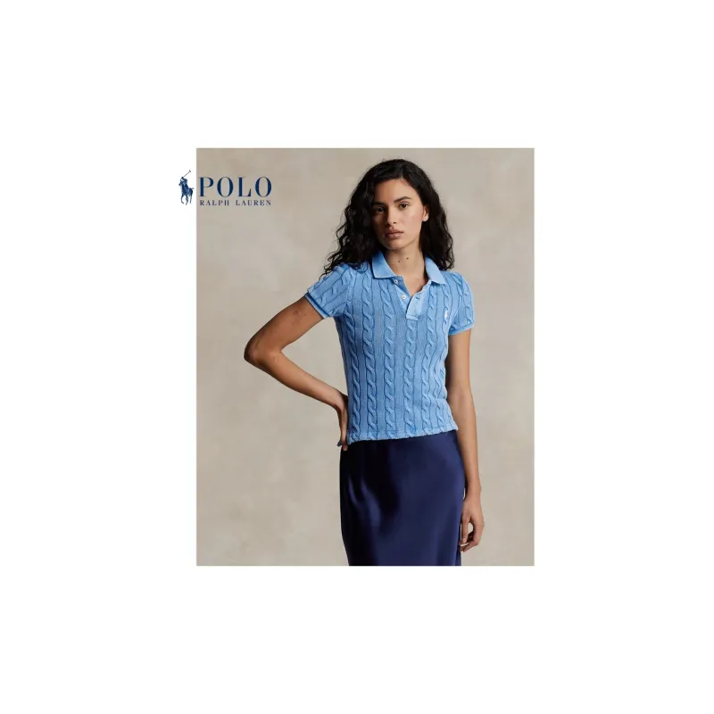 Polo Ralph Lauren Short Sleeve Polo Shirt Colby Blue-5