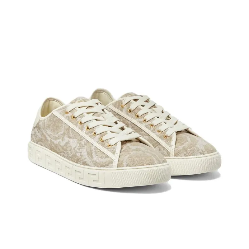VERSACE Barocco Greca Jacquard Sneakers-4