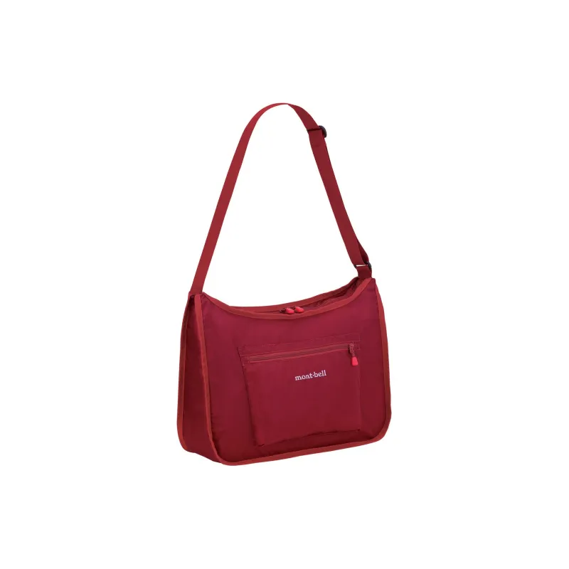 MONTBELL Nylon Portable Crossbody Bag, Shoulder Bag Medium Size Unisex Red-0