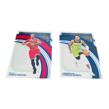 PANINI DeMar DeRozan D'Angelo Russell Star Card Pass Sports Cards 2 Pcs