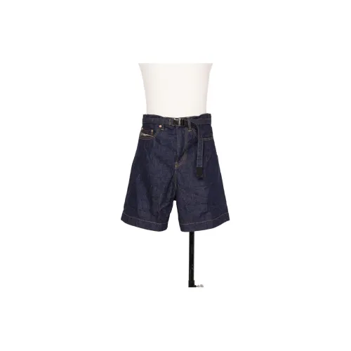 Sacai Denim Shorts Men Indigo