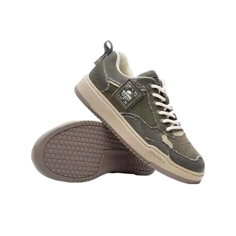 Dickies Breathable Low Top Skateboard Shoes Men's Army Green-3